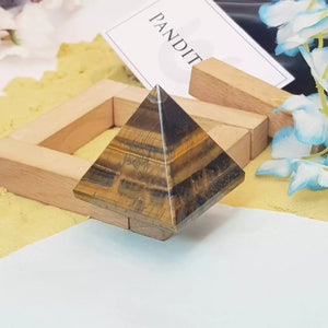 Tiger Eye Crystal Pyramid