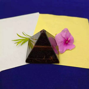 Tiger Eye Crystal Pyramid