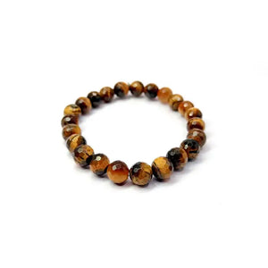 Tiger Eye Diamond Cut Bracelet