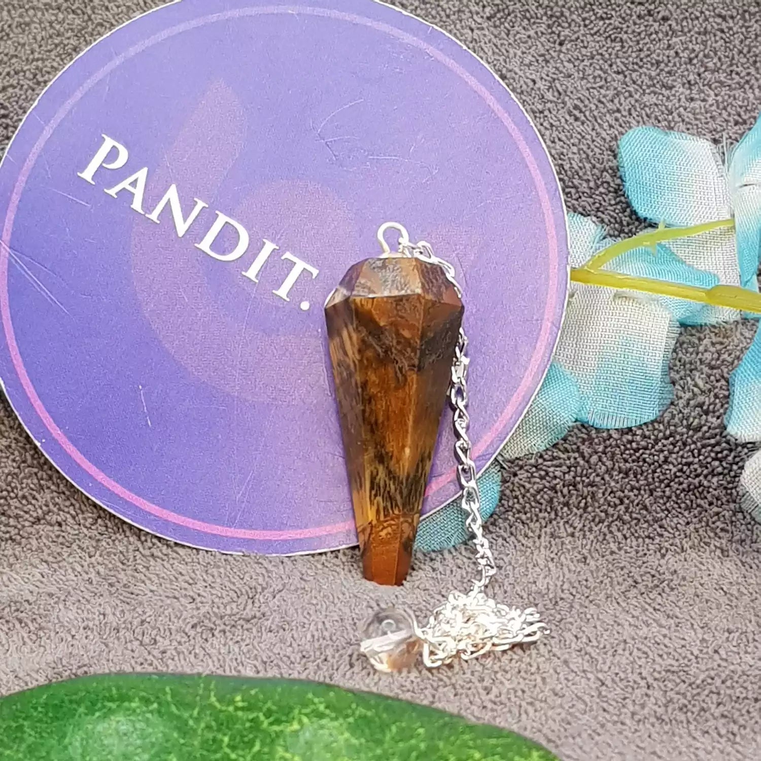 Tiger Eye Dowsing Pendulum