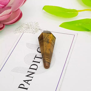 Tiger Eye Dowsing Pendulum