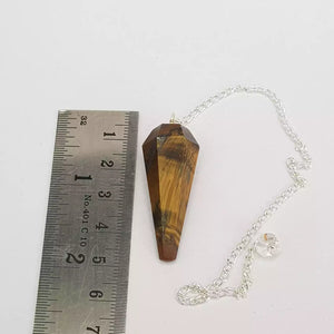 Tiger Eye Dowsing Pendulum