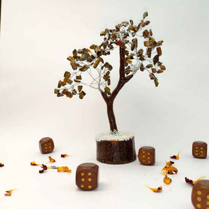 Tiger Eye Gemstone Tree