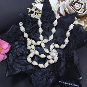 Tulsi Mala With Silver Capping