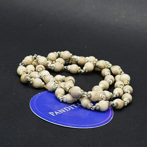 Tulsi Mala With Silver Capping