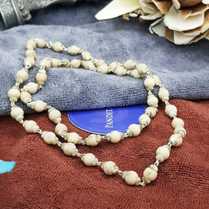 Tulsi Mala With Silver Capping
