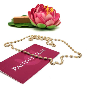 Tulsi Mala with Silver Capping - Premium
