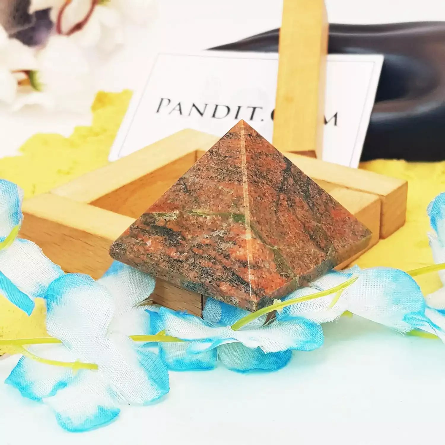 Unakite Crystal Pyramid