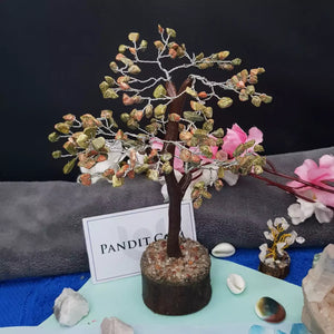 Unakite Gemstone Tree