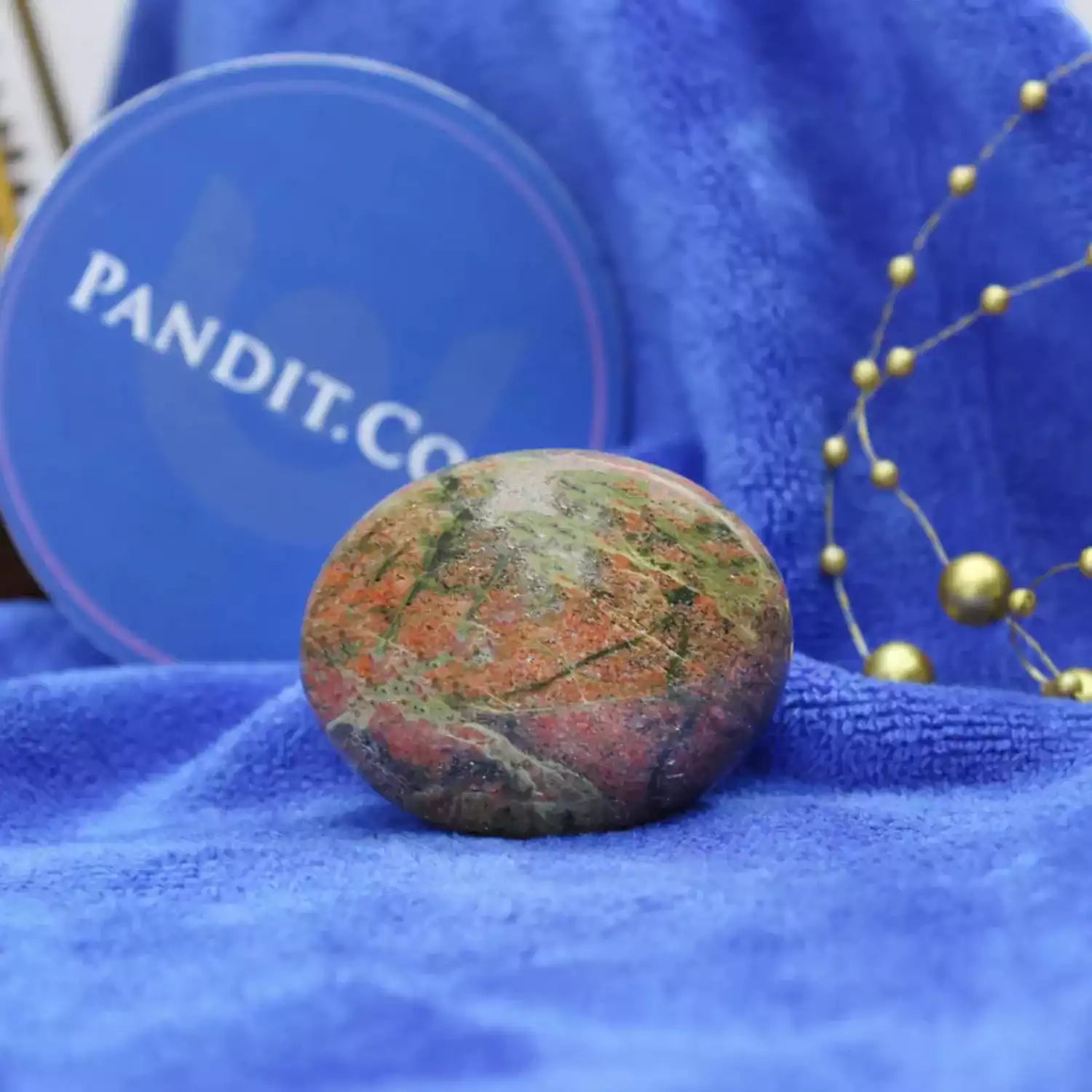 Unakite Healing Crystal Palm Stone