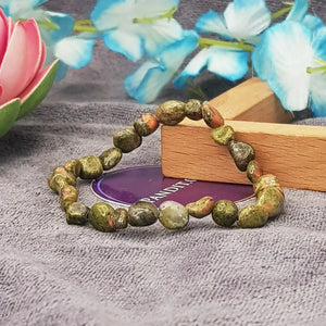 Unakite Tumble Bracelet