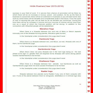 Varshphal Horoscope Silver Online Horoscope