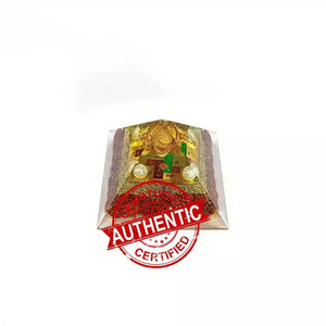 Vastu Dosh Nivaran Pyramid Yantra with 5 Mukhi Rudraksha Beads