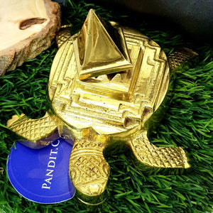 Vastu Pyramid Turtle Yantra Golden
