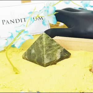 Vessonite Crystal Pyramid