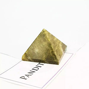 Vessonite Crystal Pyramid