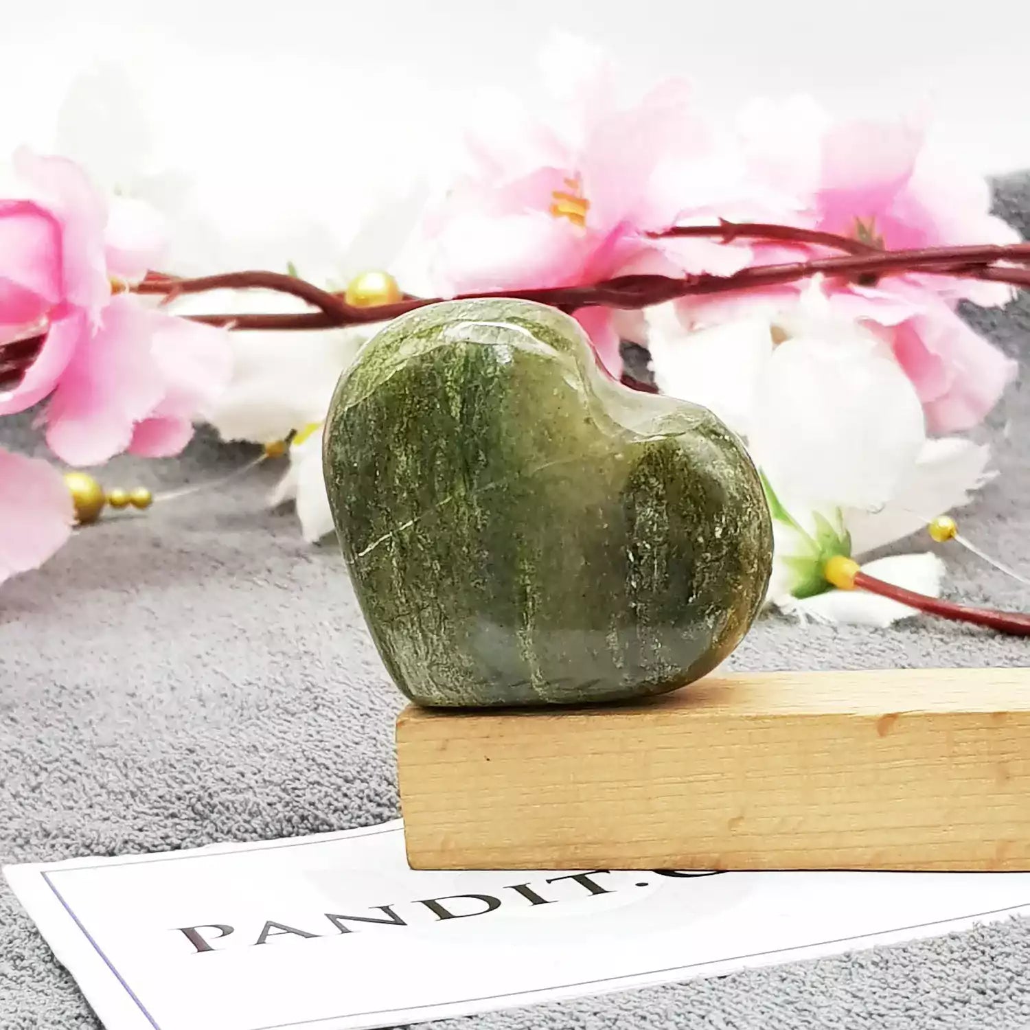 Vessonite Healing Crystal Heart Stone