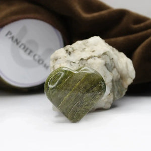 Vessonite Healing Crystal Heart Stone