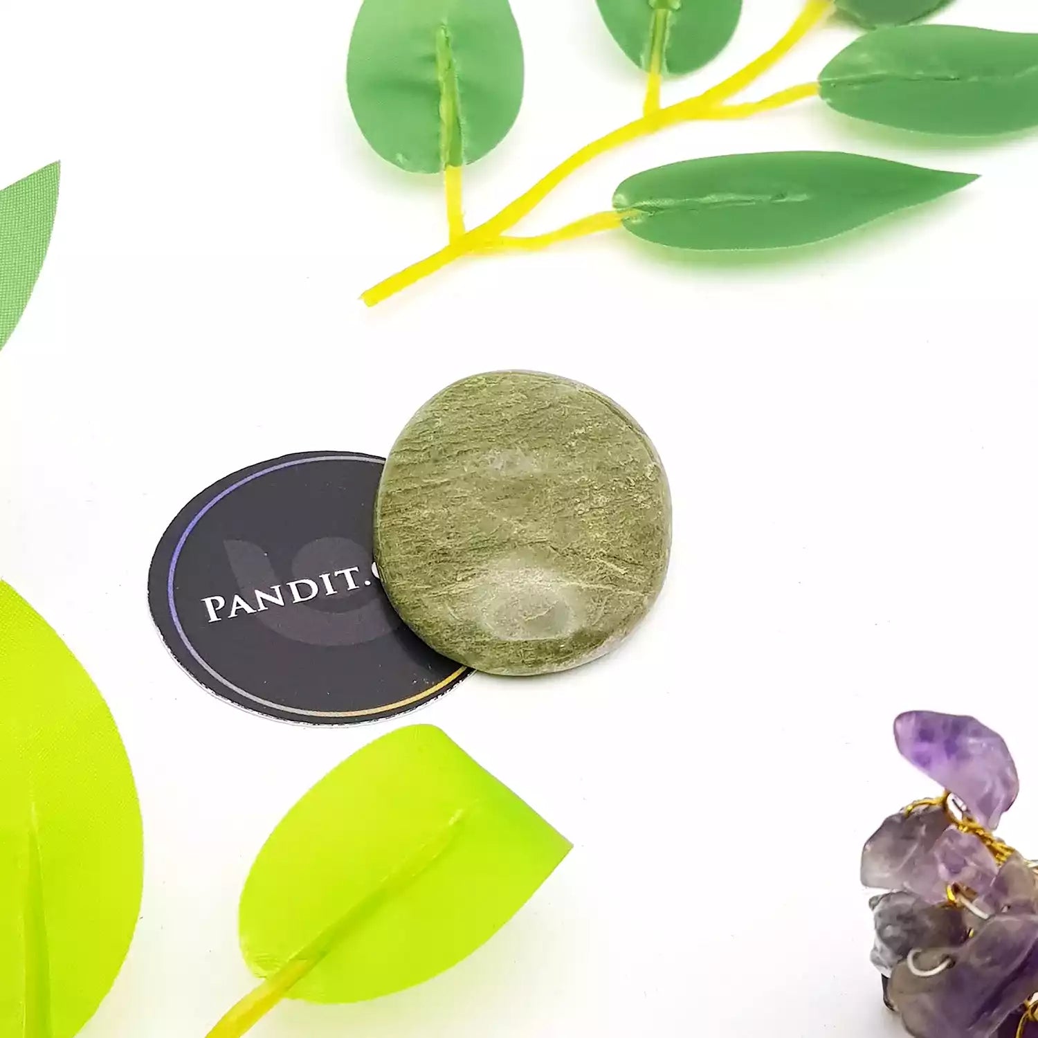 Vessonite Worry Stone