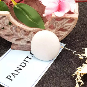 White Hakik Worry Stone