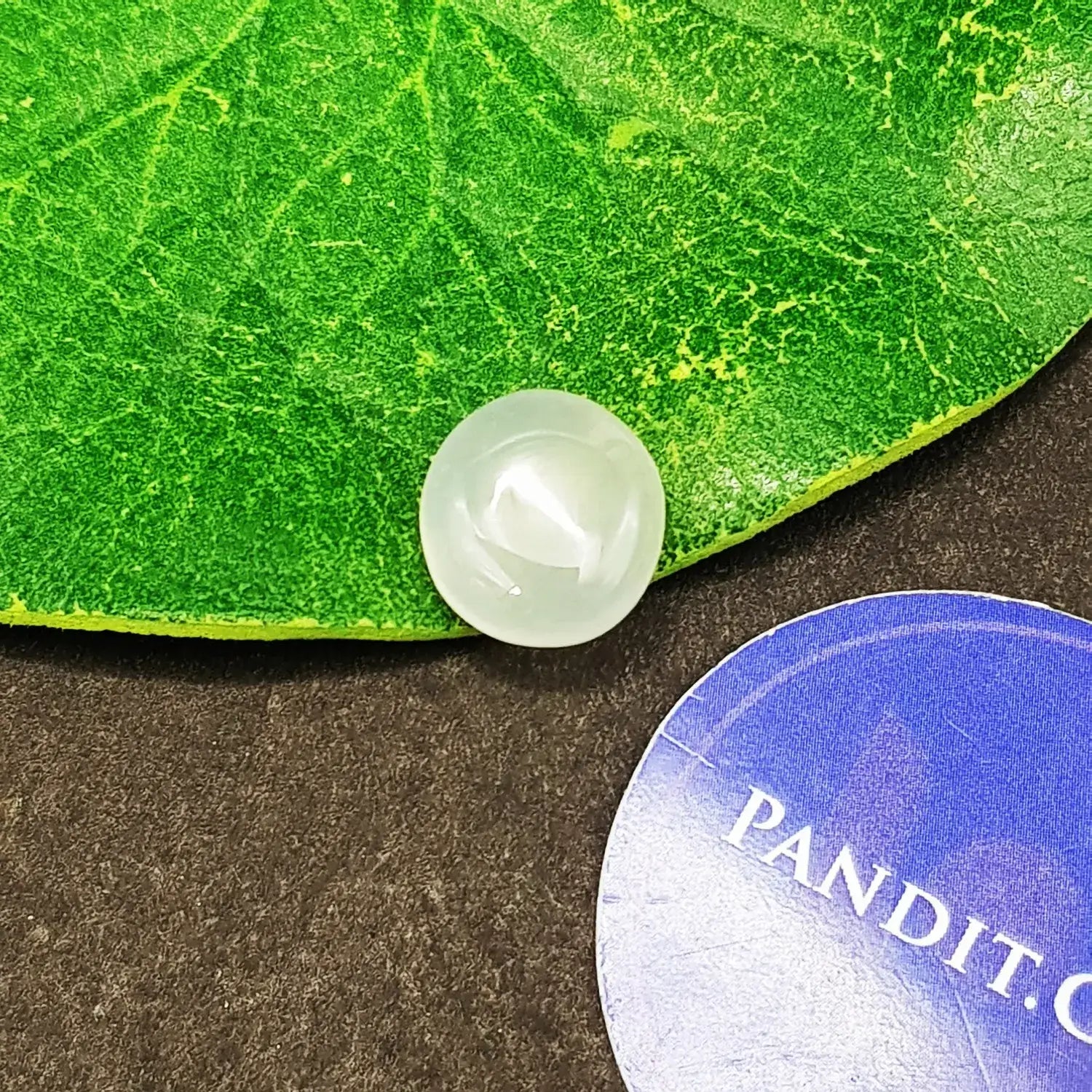 White Onyx Gemstone — close-up detail showing texture and craftsmanship