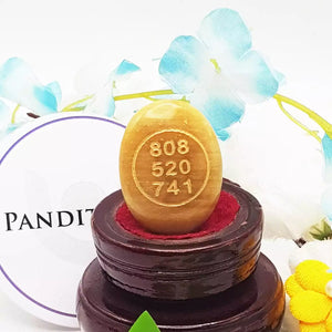 Yellow Aventurine Zibu Symbol Coin