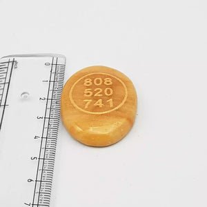 Yellow Aventurine Zibu Symbol Coin