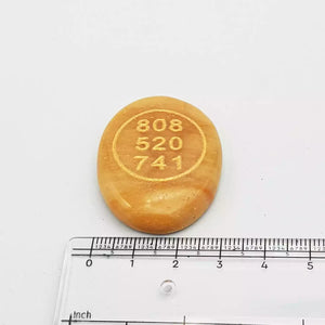 Yellow Aventurine Zibu Symbol Coin