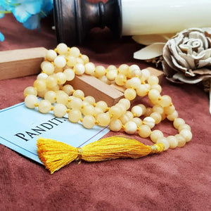 Yellow Calcite Mala