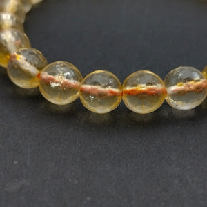 Yellow Citrine Diamond Cut Bracelet