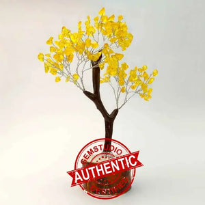 Yellow Citrine Gemstone Tree