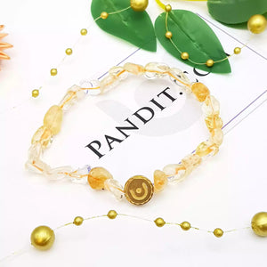 Yellow Citrine Tumble Bracelet