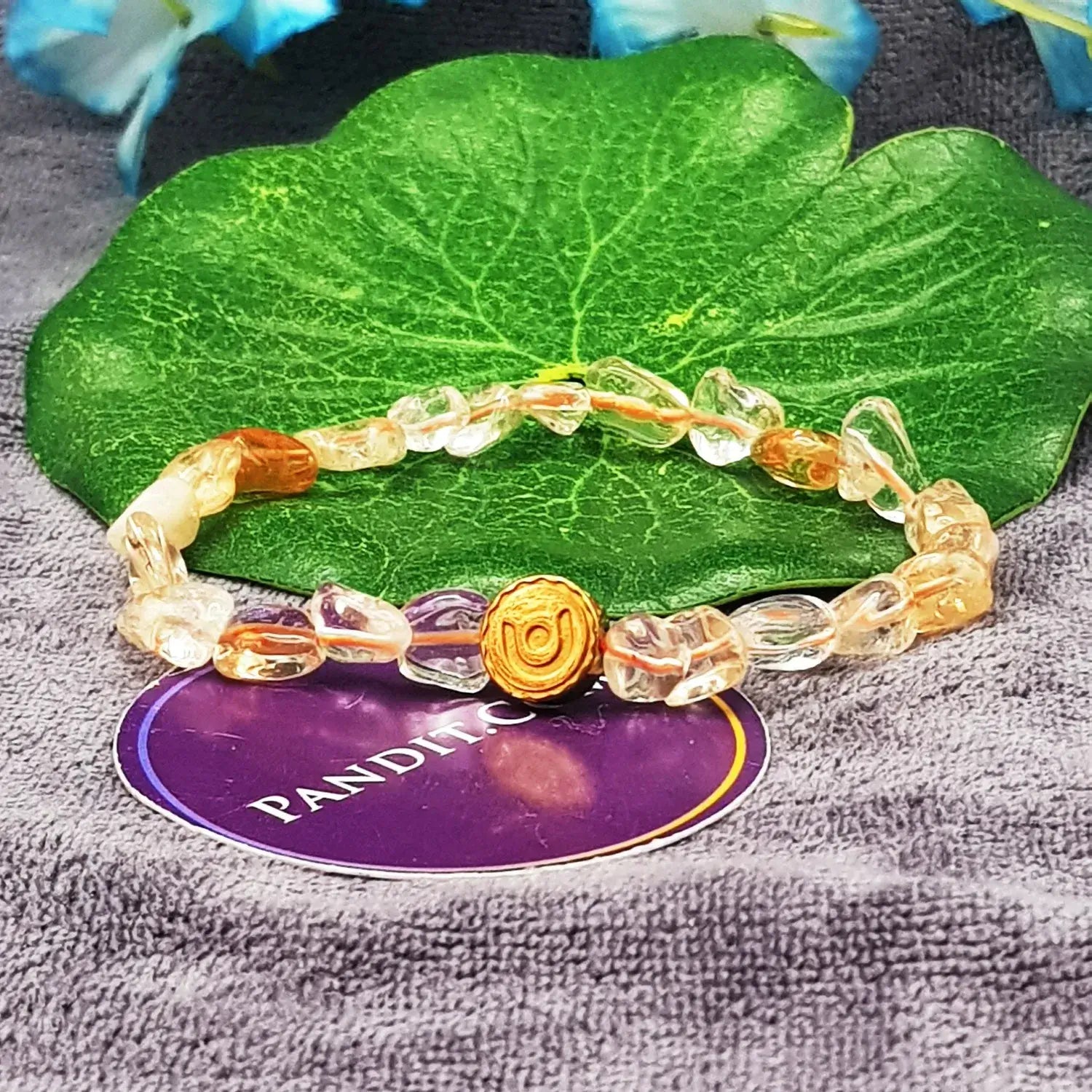 Yellow Citrine Tumble Bracelet