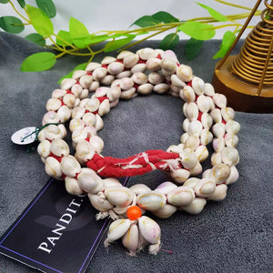 Yellow Laxmi Kaudi Mala Four Layer