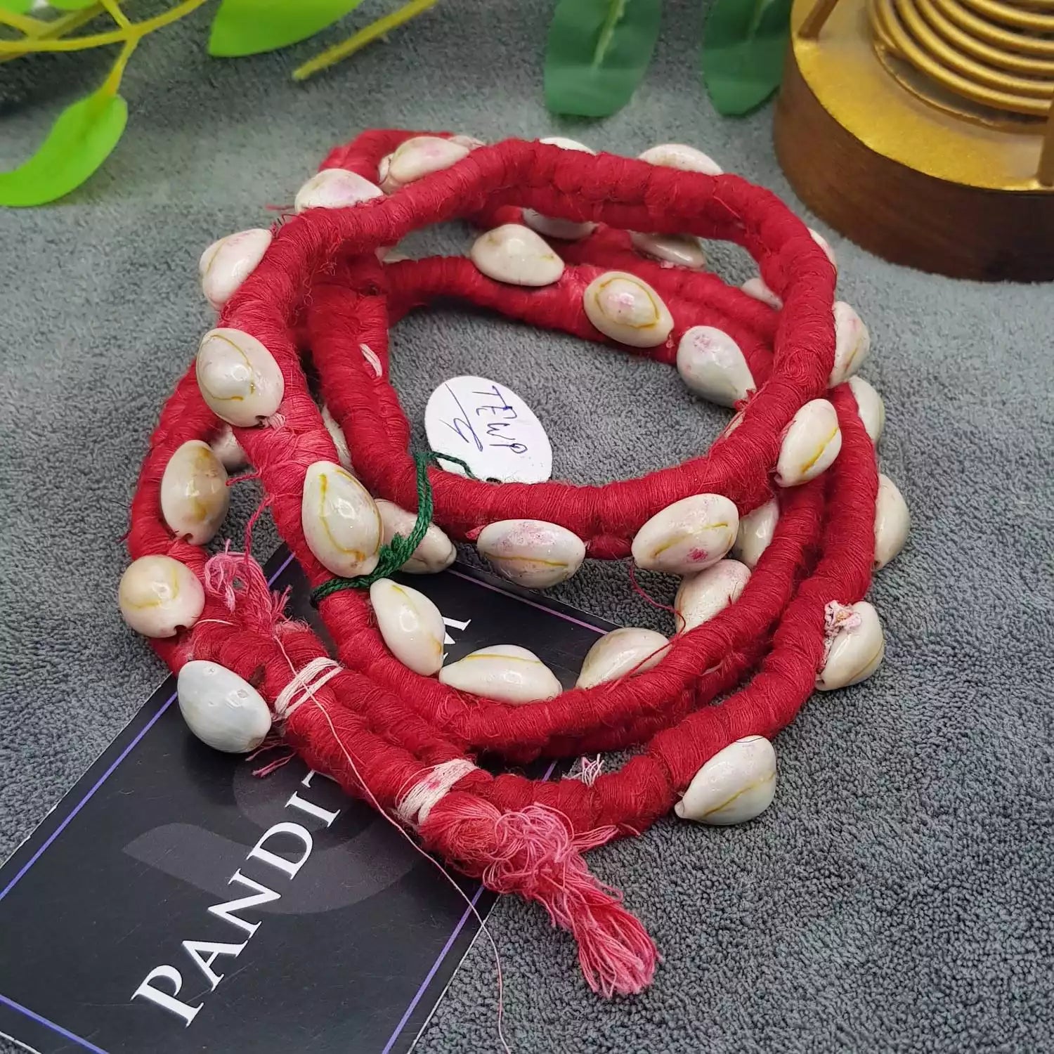 Yellow Laxmi Kaudi Mala One Layer