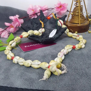 Yellow Laxmi Kaudi Mala Two Layer