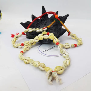 Yellow Laxmi Kaudi Mala Two Layer Medium