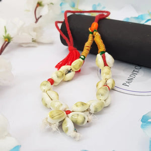 Yellow Laxmi Kaudi Mala Two Layer Small