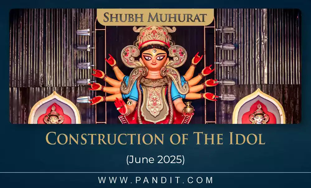 Shubh Muhurat For Construction Of The Idol June 2025
