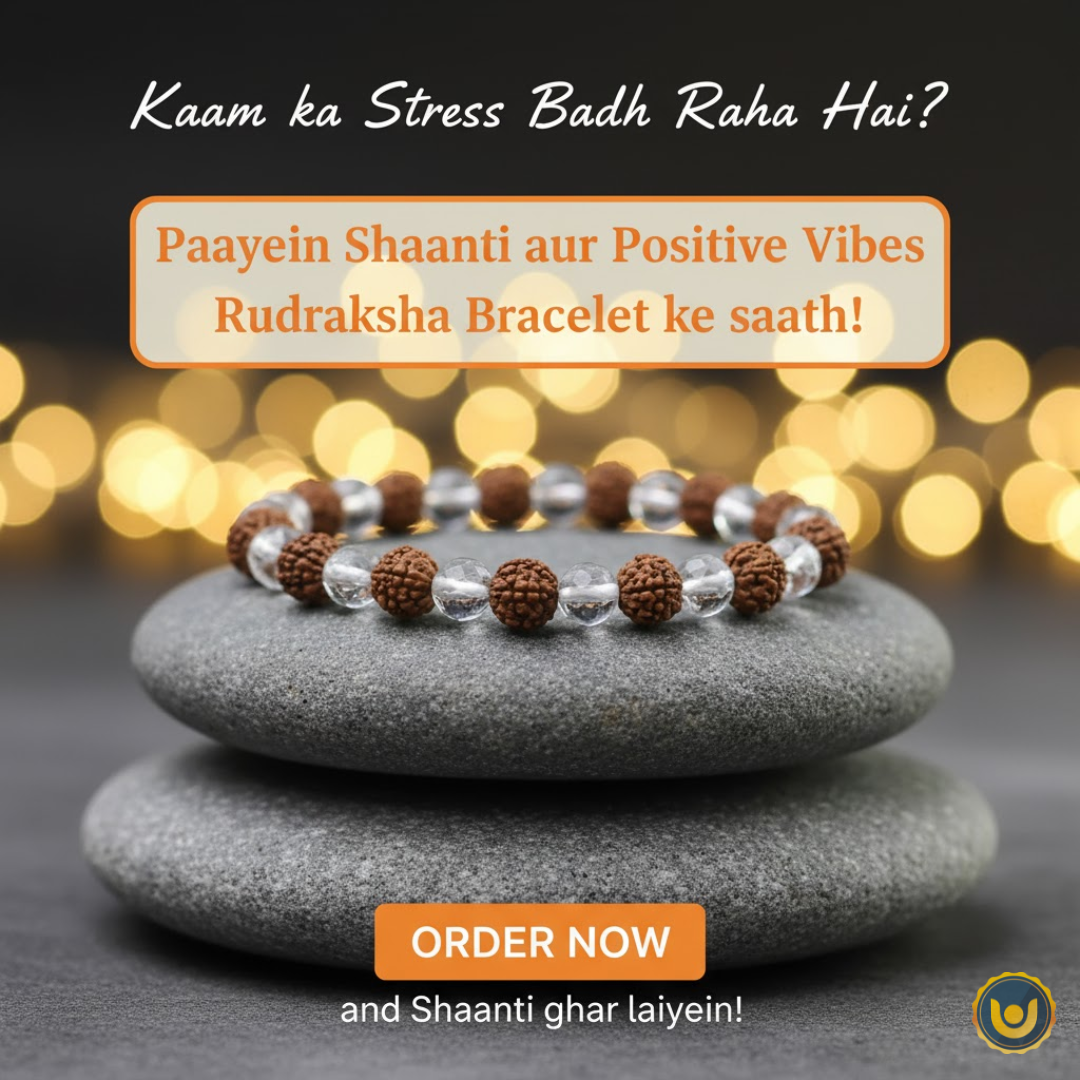 Rudraksha Crystal Bracelet - Enhancing Beauty & Awareness