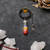 7 Chakra Cap Pencil Pendant — main pendant view