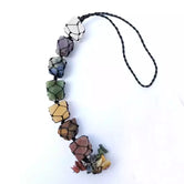 7 Chakra Car Hanging Stones — wearing demonstration