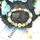 Activate Luck Bracelet — front view of bracelet showing beads and stringing