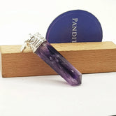 Amethyst Cap Pencil Pendant — main pendant view