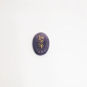 Amethyst Reiki Symbol Healing Stones Set