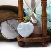 Angelite Healing Crystal Heart Stone — main product view