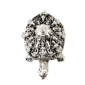 Ashtalakshmi Tortoise with Shree Yantra — base inscription and authenticity mark