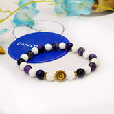 Better Sleep Bracelet — front view of bracelet showing beads and stringing