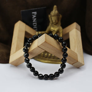 Black Diamond Cut Glass Bracelet