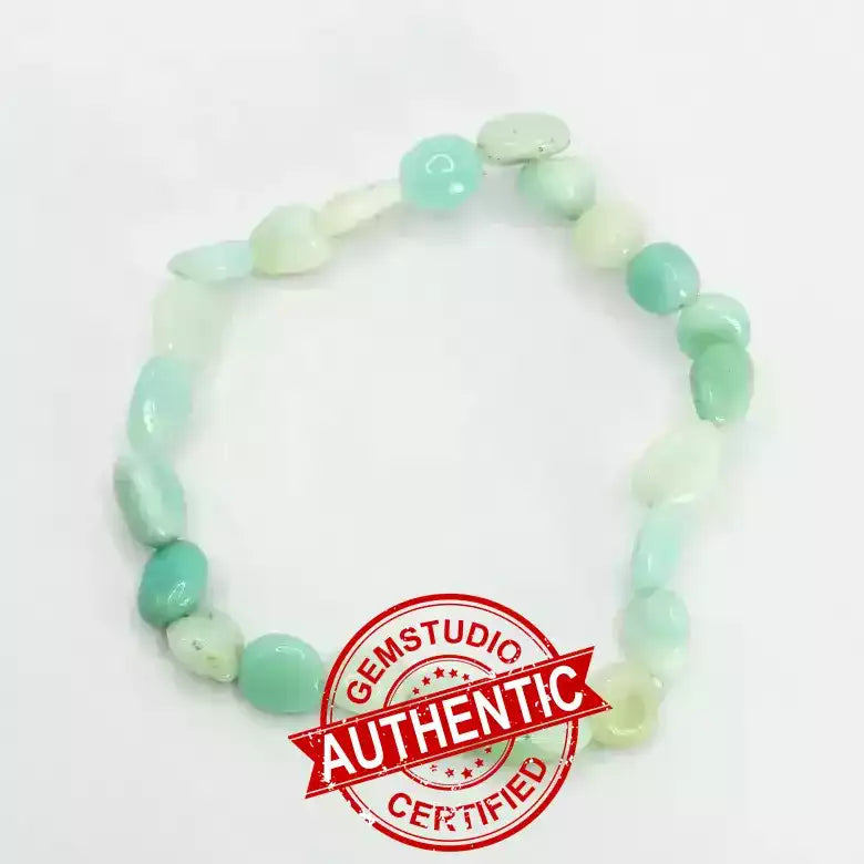 Blue Amazonite Tumble Bracelet
